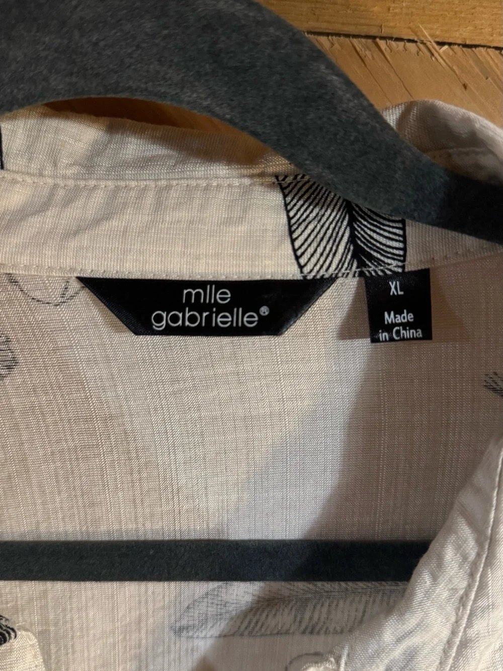 Mlle Gabrielle Ivory Dress with Black Botanical Print - Picture 3 of 3